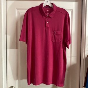 Tommy Bahama EUC Pima Cotton Shirt Relaxed Polo Short Sleeve Soft - Size Medium